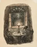 Alfred Kubin, Boredom, India ink, water coloured on paper