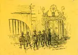 Priesterhausgasse in Passau by Alfred Kubin, India ink on paper, sold Jun 2019