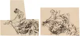 Alfred Kubin, Mixed lot: two sketches for: Rübezahl