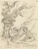 Der Versucher (zu: Nach Damaskus) by Alfred Kubin, 1918, pencil on paper, offered Jun 2019