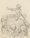 Frauentagung by Alfred Kubin, pencil on paper, sold Jun 2019