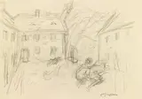 Study for: Sturm über Zwickledt by Alfred Kubin, pencil on paper, offered Jun 2019