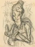 Alfred Kubin, Woman with cane