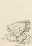 Rübezahl, study for an illustration by Alfred Kubin, pencil on paper, offered Jun 2019