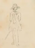 Study for: Die andere Seite by Alfred Kubin, 1908, pencil on paper, sold Jun 2019