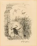 Alfred Kubin, Illustration for: Der Tümpel von Zwickledt