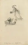 Alfred Kubin, Entwurfsskizze aus Hauffs Märchen