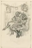 Illustration for Mynona: Unterm Leichentuch by Alfred Kubin, 1927, pencil on paper, offered Jun 2019
