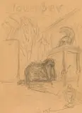 Study for November by Alfred Kubin, pencil on paper, offered Jun 2019