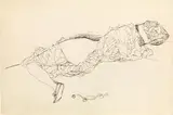 Lying semi-nude to the right by Gustav Klimt, 1916/17, India ink on paper, offered Jun 2019