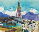 Josef Dobrowsky, Village with a church