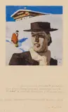 Alfons Walde, Mountain farmers near Kitzbühel, 1952, mixed media on paper