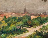 Edmund Pick-Morino, Modena Park, 1920, oil on canvas