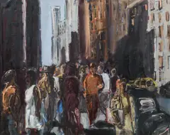 Georg Eisler, Madison Avenue II, 1979/80, oil on canvas