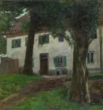 Leo Putz, House in Dachau, c. 1900, oil on canvas