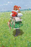 Joža Uprka, Girl in a Moravian folk costume