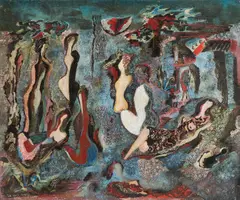 Victor Bauer, The dark dream, 1946, oil on canvas