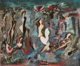 Victor Bauer, The dark dream, 1946, oil on canvas