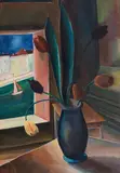 Sergius Pauser, Still life, 1925, oil on plate