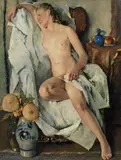 Anton Lutz, Resting nude, 1943, oil on canvas