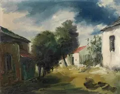 Victor Pipal, Am Bisamberg, oil on canvas