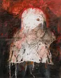 Anton Christian, Untitled, 1989, mixed media, collage on paper; framed