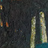 Gunter Damisch, Untitled, oil on canvas; unframed