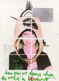 Zenita Komad, How can we dance when the world is boring, mixed media on canvas; unframed