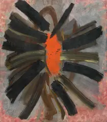 Johann Fruhmann, Untitled, 1961, oil on canvas; framed