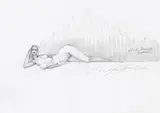 Ernst Fuchs, Vlad Dracula Halifax, 2012, pencil on paper; unframed
