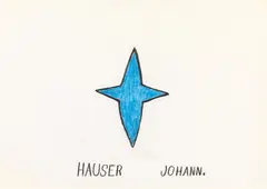 Untitled by Johann Hauser, mixed media on paper; framed, sold Jun 2019