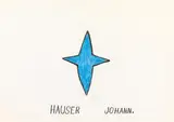 Johann Hauser, Untitled, mixed media on paper; framed