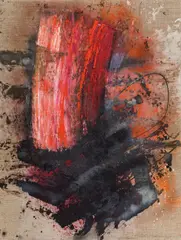Abglühend by Maria Moser, 2001, oil on canvas; unframed, sold Jun 2019
