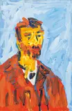 Otto Muehl, Untitled (van Gogh), 1987, acrylic on canvas; framed