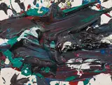 Otto Muehl, Untitled, 1988, acrylic on hardboard; framed
