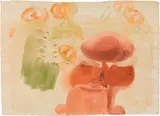 Maria Lassnig, Untitled (Figure), watercolour on paper; unframed