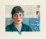 Xenia Hausner, Manhattan, 2002, hand-coloured lithography; unframed