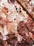 Hermann Nitsch, Untitled, 2010, mixed media on paper; framed