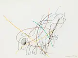 Oswald Oberhuber, Untitled, 1986, mixed media on paper; framed
