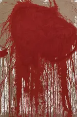 Levitikus by Hermann Nitsch, 2010, terragraphic on canvas; unframed, sold Jun 2019