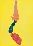 Hubert Schmalix, Woman with Hanging Hair, 1987, oil on canvas; unframed
