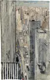 Gottfried Salzmann, New York Skyline, watercolour on paper; framed