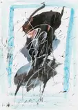 Hans Staudacher, Untitled, 1999, mixed media on paper; framed