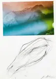 Arnulf Rainer, Untitled (Painters Photography), mixed media, photo collage on paper; framed