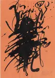 Markus Prachensky, Untitled, India ink on paper; framed