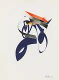 Burhan Doğançay, Untitled, 1983, gouache on paper; unframed