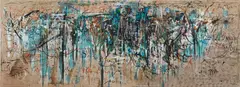 Hans Staudacher, Raum zum Träumen (triptych), 1984, oil on canvas; unframed