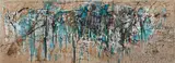 Hans Staudacher, Raum zum Träumen (triptych), 1984, oil on canvas; unframed