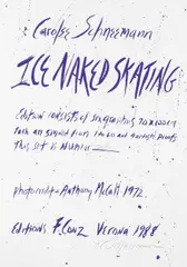 Carolee Schneemann, Ice Naked Skating, 6 lithographies in colour, 1 cover sheet