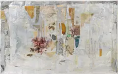 Rudolf Polanszky, Reconstructions, 2005, plastic, aluminium, acrylic, foliage and other materials on partly primed canvas; unframed